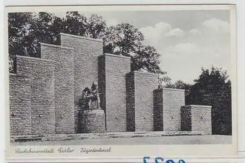 32598 Ak Reichsbauernstadt Goslar Jägerdenkmal um 1940