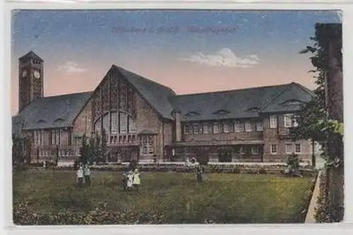 55029 Ak Oldenburg i. Großh. Hauptbahnhof um 1920