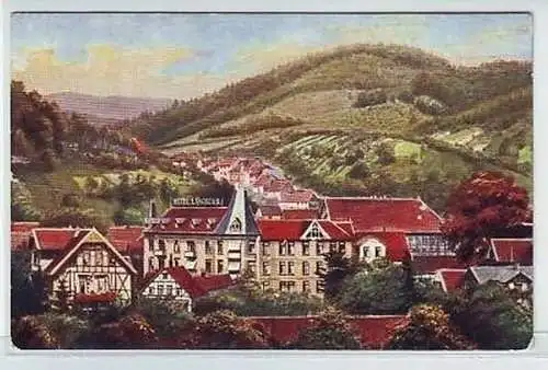 44985 Ak Bad Lauterberg Harz Hotel Langrehr um 1910