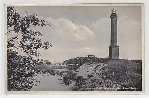 50992 Ak Nordseebad Norderney am Leuchtturm 1937