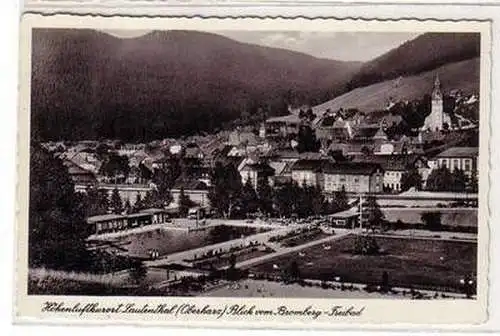 50384 Ak Lautenthal (Oberharz) Blick vom Bromberg Freibad 1939