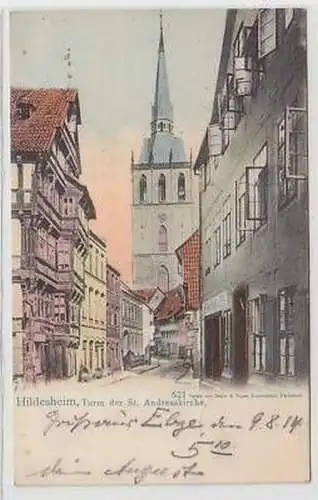 40779 Feldpost Ak Hildesheim St. Andreaskirche 1914