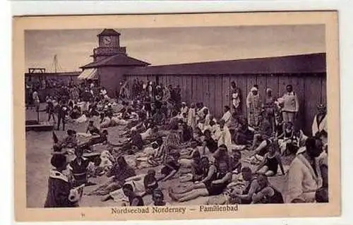 04311 Ak Nordseebad Norderney Familienbad 1927