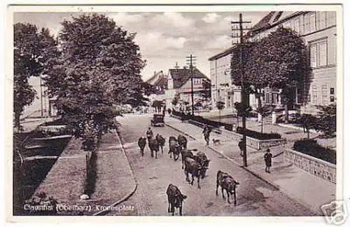 08205 Ak Clausthal Oberharz Kronenplatz 1938