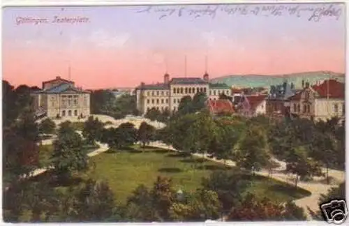 24436 Feldpost Ak Göttingen Theaterplatz 1916