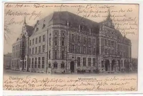 39038 Ak Oldenburg Reichspostgebäude 1903