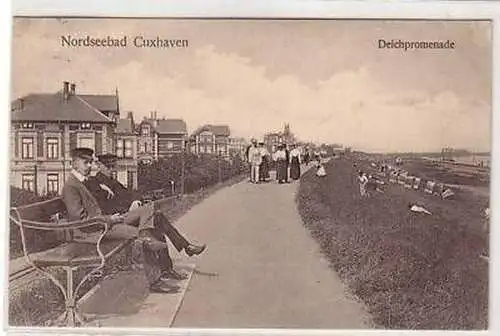 05454 Ak Nordseebad Cuxhaven Deichpromenade 1911