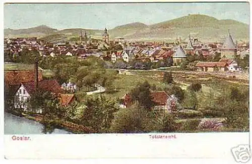 13494 Ak Goslar am Harz Totalansicht um 1910