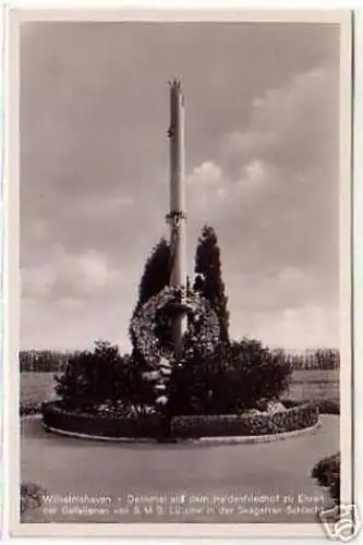 08708 Ak Wilhelmshaven Denkmal auf dem Heldenfriedhof