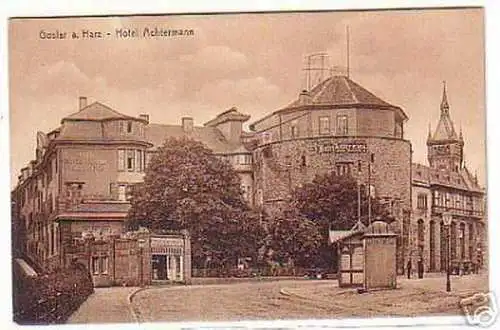 09758 Ak Goslar am Harz Hotel Achtermann um 1930