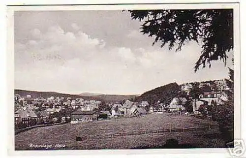 06338 Ak Braunlage im Harz Totalansicht 1941