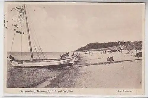 23277 Ak Ostseebad Neuendorf Insel Wollin am Strande 1928