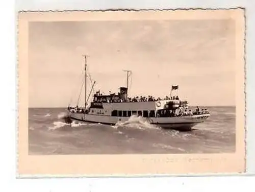 06872 Ak Ostseebad Warnemünde Dampfer Undine um 1950