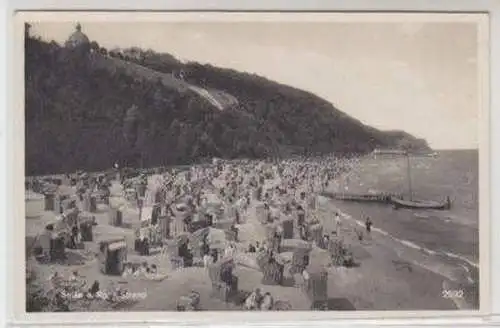 03416 Ak Sellin auf Rügen Strand Strandkörbe 1935