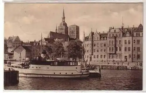 52400 Ak Stralsund Hafen mit Schiffen 1960