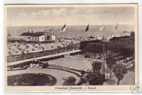 09476 Ak Ostseebad Zinnowitz Strandansicht 1930