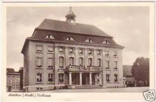 24264 Ak Malchin Mecklenburg Rathaus 1943