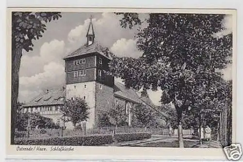 33294 Ak Osterode Harz Schloßkirche um 1930