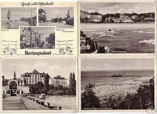 03675/4 Ak Ostseebad Heringsdorf um 1950