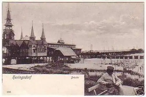 17328 Ak Heringsdorf Brücke 1904