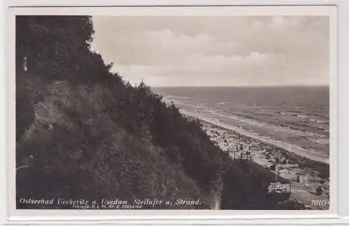 88147 AK Ostseebad Ückeritz auf Usedom - Steilufer und Strand 1941