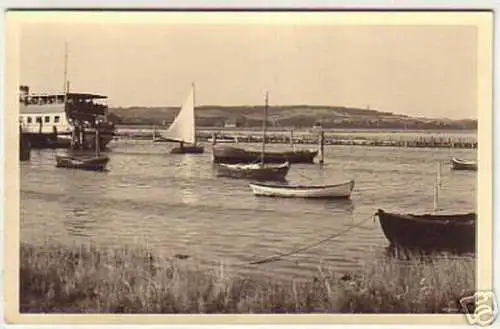 08346 Ak Am Hafen zu Vitte Hiddensee 1953