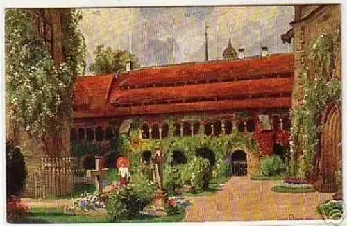 07635 Ak Hildesheim Dom Kreuzgang 1908