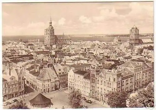 11800 Ak Stralsund Blick auf die Altstadt 1970