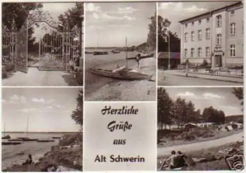 11888 Mehrbild Ak Grüße aus Alt Schwerin 1977