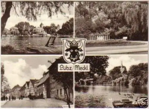 12070 Mehrbild Ak Lübz in Mecklenburg 1970