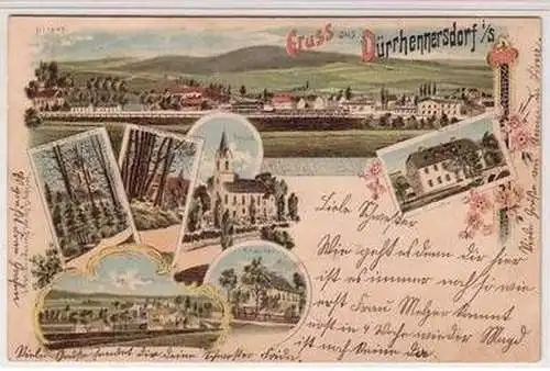 51421 Ak Lithographie Gruß aus Dürhennersdorf in Sa. 1904