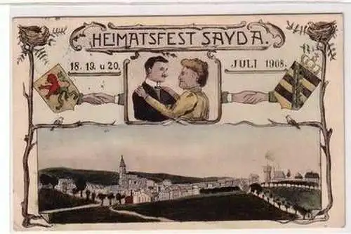 55819 Ak Heimatfest Sayda 18.-20. Juli 1908