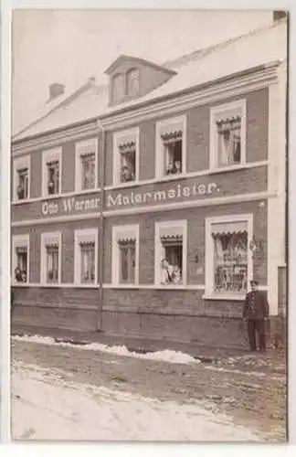 56430 Foto Ak Miltitz Malermeister Otto Werner 1914