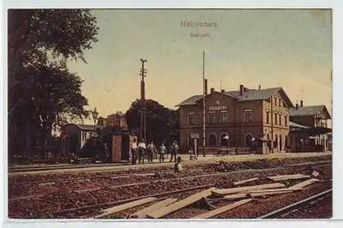 45040 Feldpost Ak Hainichen Bahnhof 1916