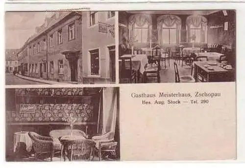 52673 Mehrbild Ak Zschopau Gasthaus Meisterhaus 1929