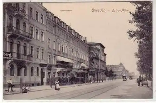 51696 Ak Dresden Ostra Allee Gewerbehaus um 1910