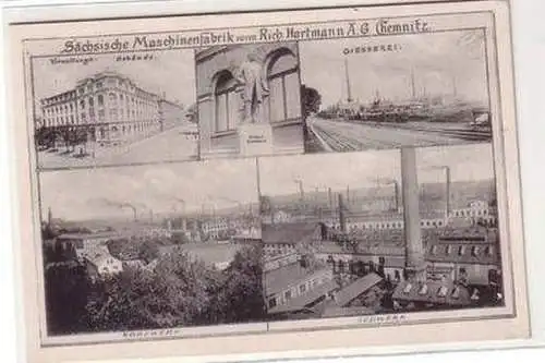 52433 Mehrbild Ak Sächsische Maschinenfabrik Hartmann AG Chemnitz um 1910