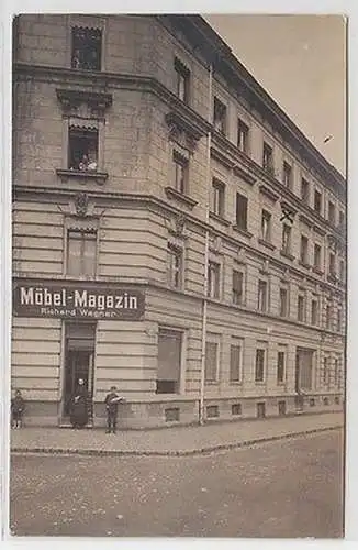 55924 Foto Ak Leipzig Möbel-Magazin Richard Wagner Südstraße 1908