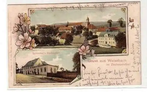 55481 Mehrbild Ak Gruß aus Weissbach im Zschopautal 1908