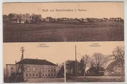 50252 Mehrbild Ak Gruß aus Deutschenbora bei Nossen 1925