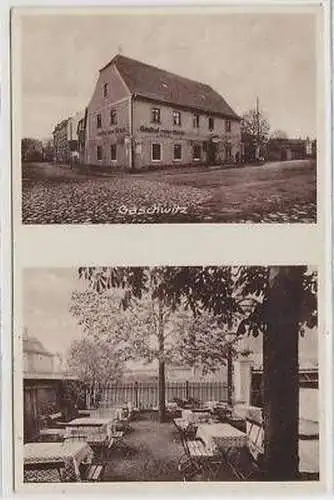 44430 Ak Gaschwitz Gasthof roter Hirsch 1931