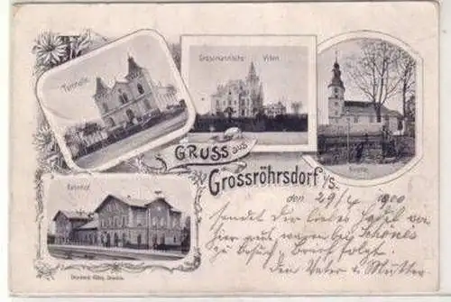 46214 mehrbild Ak Gruß aus Grossröhrsdorf in Sa. 1900