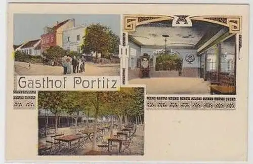 55843 Mehrbild Ak Gasthof Portitz bei Taucha um 1910