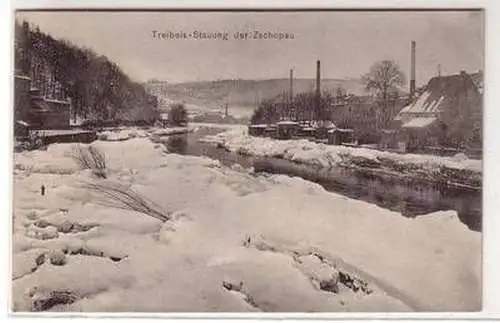 51434 Ak Treibeis Stauung der Zschopau 1907