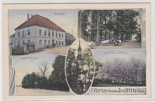 42791 Mehrbild Ak Gruss aus Zedlitz bei Borna 1923