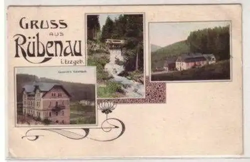 46246 Mehrbild Ak Gruß aus Rübenau im Erzgebirge 1918