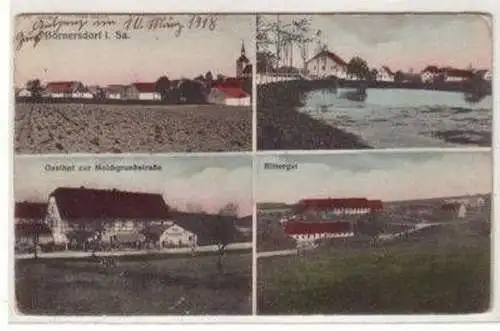 46218 Mehrbild Ak Börnersdorf in Sa. Gasthof usw. 1918