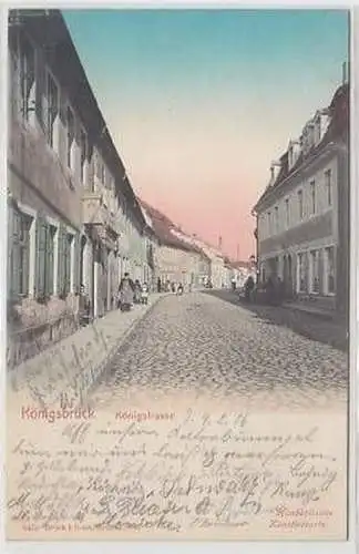 43496 Ak Königsbrück Königstrasse 1906