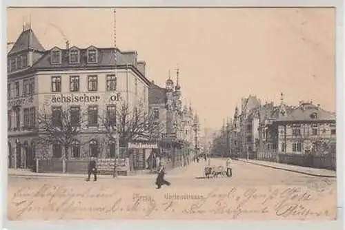 43270 Ak Pirna Hotel "Sächsischer Hof"Gartenstraße 1904