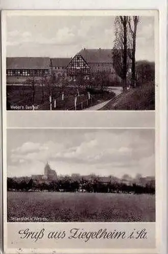 43895 Mehrbild Ak Gruß aus Ziegelheim Gasthof 1936